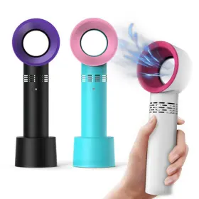 334678 10 Strawberry Street Rechargeable Usb Bladeless Fan Portable Handheld Cooling Desk Mini
