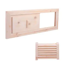 X190900c8vg723436 10 Strawberry Street Sauna Steam Bath Wooden Air Vent Blinds Room Accessories For