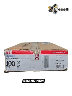 Pam3010 Abb Load Center 100a 30 Spaces 60 Circuits Nema 1 Ul Listed