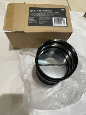 Ac-bdd4-b Ac Infinity Backdraft Damper 4 Inch Antidraft Ducting Insert New