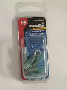 Ai-cls6 Ac Infinity 16-14 Awg 8-10 Stud Ring Spade Terminal Blue 5-pack