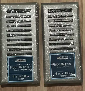544707 Accord Lot Of 3 4 Inch X 10 Floor Vents - Heavy Duty Walkable Register