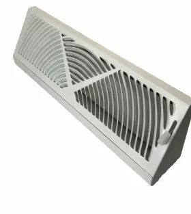 64473 Accord Baseboard Angled Air Diffuser Diffusion Ventilator White #3