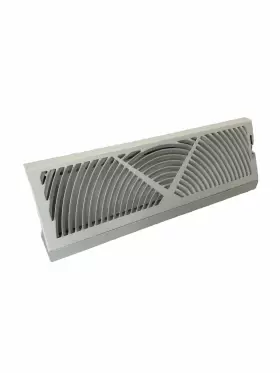 64473 Accord Baseboard Angled Air Diffuser Diffusion Ventilator White