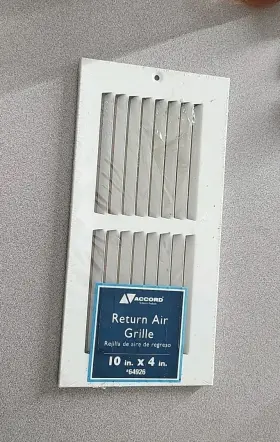 64926 Accord 65019 Ventilation Return Air Grille 10 Inch X 4 White #64926