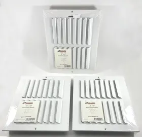 2611008wh Accord Ventilation 10 Inch X 8 Steel Wall/ceiling Register White Lot Of 3 New