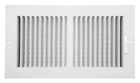 Abswwh2126 Accord Ventilation 611918020563 Sidewall/ceiling Register With 2-way Design 12-inch X 6- Inch