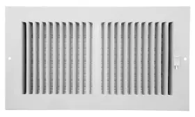 Aaswwh2126 Accord Ventilation 611918020587 Sidewall/ceiling Register With 2way Aluminum Design 12inch X 6