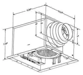 Abf110l5 Aero Pure Abf110 Designer Series 110 Cfm 0.9 Sone Ceiling - Gold #2