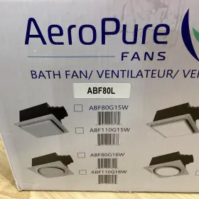 Abf80l5fhb Aero Pure - Bath Fans Exhaust Black