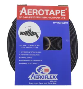 Tpar0350091 Aerotape Self Adhesive Insulation Tape 30ft X 1/8 Inch Thick 2 Wide