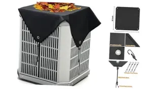 Ahkunmt 742952597923 Air Conditioner Cover For Outside Units Black Snow-resist Winter Waterproof