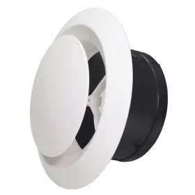 Ahlsrhz 730637066260 8 Inch Adjustable Air Vents Abs Round Vent Cover Exhaust Wall Ceiling W