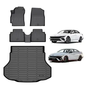 Aipoil 749753101472 Tpe Floor Mats And Cargo Liner Custom For 2021-2025 Hyundai Elantra El