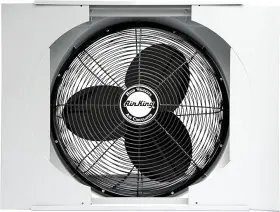 9166f Air King 20 Inch Whole House Window Fan Gray
