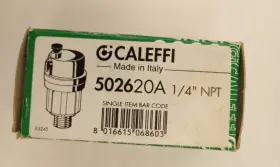 502620a Air Vent Caleffi 1/4 Inch Npt Automatic