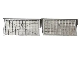 Air Vent 86135 Lot 2 Foundation 16x8 Aluminum Wall Mount Grill Screen Damper Crawl Space