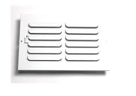 Abswwh1c126 Air Vent Accord 12-in X 6-in 1-way Curved Steel White Sidewall/ceiling Register