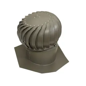 Tibs0g00 Air Vent Hawk 18.4 Inch H X 12 D Weatherwood Aluminum Turbine And Base
