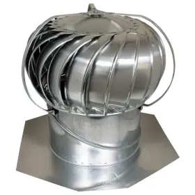 Tob12sml Air Vent Externally Braced Wind Turbine 12 Inch Mill Finish Aluminum Roof Mount
