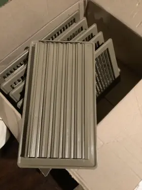 1fl0612b Aire Sense 6 A/c Vent 12 Inch X Floor Register Brown Total Of #3