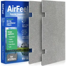 Rv14 Airfeel Premium Rv Ac Filter Replacement - Triple-stage Air Filters For Dometic Duo