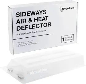 Airrowflow 628942698583 Sideways Magnetic Floor Air Vent Deflector For Under Furniture Heat And Deal