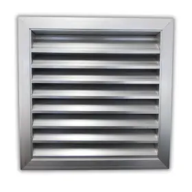 Airtech-uk 071254950116 Anodized Aluminum Louvre Grille 500 X Mm Premium Weatherproof Fo
