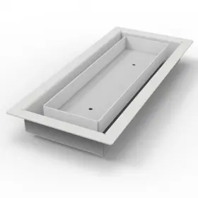 Airwinks 065021437148 4x12 Flooring Vent Cover - 12x4 Drop-in Floor Register Heavy-duty Metal Whi