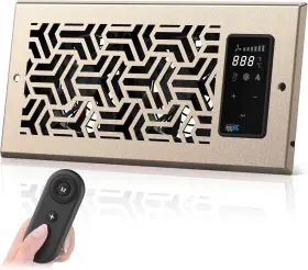 T4-10f Aitecac Airvent Register Booster Fan For 4 Inch X 10 Holes Automatic