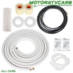 Mot2933232 All-carb 25 Ft 1/4 Inch -3/8 Install Kit For Mini Split Heat Pump Systems White