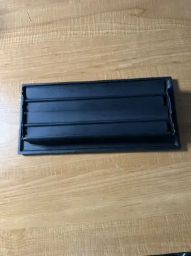 0063819 Allen Roth Decorative Floor Register 4 Inch X 10 Matte Black Cast Iron Look #2