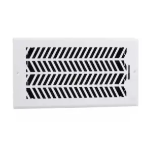 Ls0011206wh Allen Roth 12-in X 6-in Steel White Floor /sidewall /ceiling Register 10 Piece