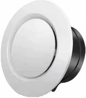 Alpv012 Allvent 6 Inch Abs Adjustable Air Vent White Round Soffit Exhaust For Inline Duct F