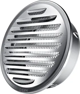 Alsv006 Allvent 3 Inch Stainless Steel Air Soffit Vents Louvered Grille Cover Vent Flat