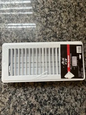 639-8444 Altus 4 Inch X 10 Floor Register White New In Package All Steel With Dampers