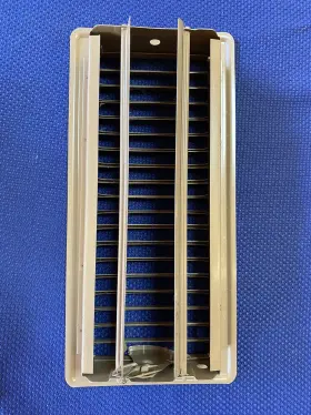 650314 Altus Brown Steel Floor Register Vent Diffuser Damper Fits 4 Inch X10 Duct Opening #3