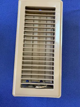 650314 Altus Brown Steel Floor Register Vent Diffuser Damper Fits 4 Inch X10 Duct Opening