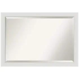 Dsw4960970 Amanti Art Medium Rectangle Flair Soft White Beveled Glass Casual Mirror 28 Inch H X 40