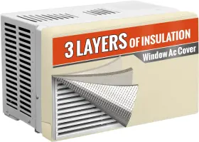 Amerbro 711181542707 Ac Covers For Inside To Protect And Winter Insulation 3 Layers Ai