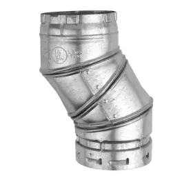 3ealh American Metal Products 3 In B Vent 90 Degree Adjustable Elbow Galvanized Steel Hvac Pipe Fitting