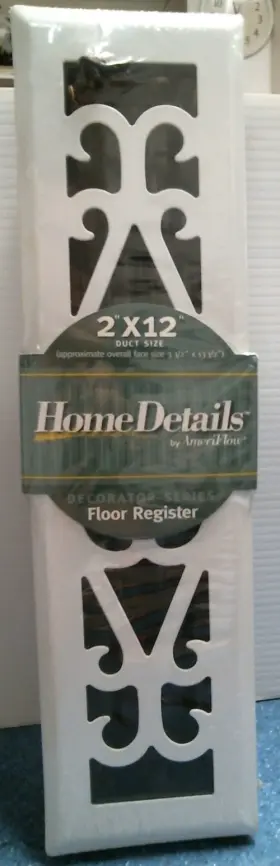 Ru212wh-r Ameriflow 11660 Home Details 2 Inch X 12 Floor Register Fs