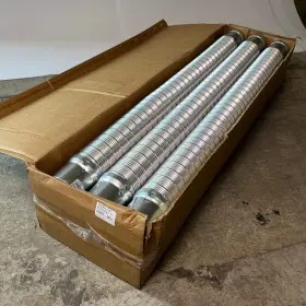 4adfc5 Amerivent 6 Pcs Double Wall Flexible Vent Pipe Sz 4 Inch X 60 Silver