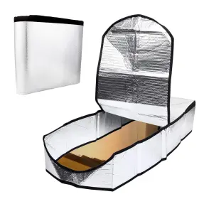 B09ldc25bj Amz Supply Attic Stairs Insulation Cover 25x54x11 Inch - Fire-resistant Foil With Zipper