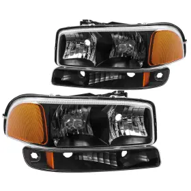 Ap030404 Apsve Headlight Assembly Compatible With 1999-2006 Gmc Sierra 1500 2500 2000-2006