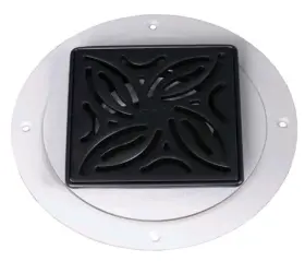 Cd1213-bk Arc Drain - Black Matte Swirl Pattern