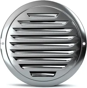 Arch.inc 445028113128 4 Inch Stainless Steel Air Vents Louver Grille Round Vent Cover Wall Ventilatio