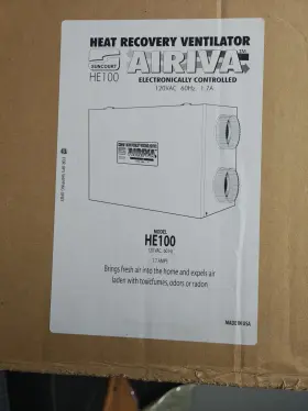 Erv100s Arivia Aieiva Heat Recovery Ventilator He100