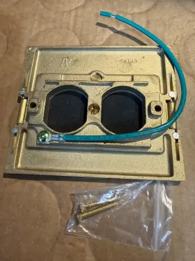Flbaf101mb Arlington Brass Cover With 2 Flip Lids