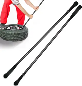 2pcs-b1 Asancu Tire Iron Set 2pcs 38 Inch Heavy Duty Bars For Semi Trucks Cha